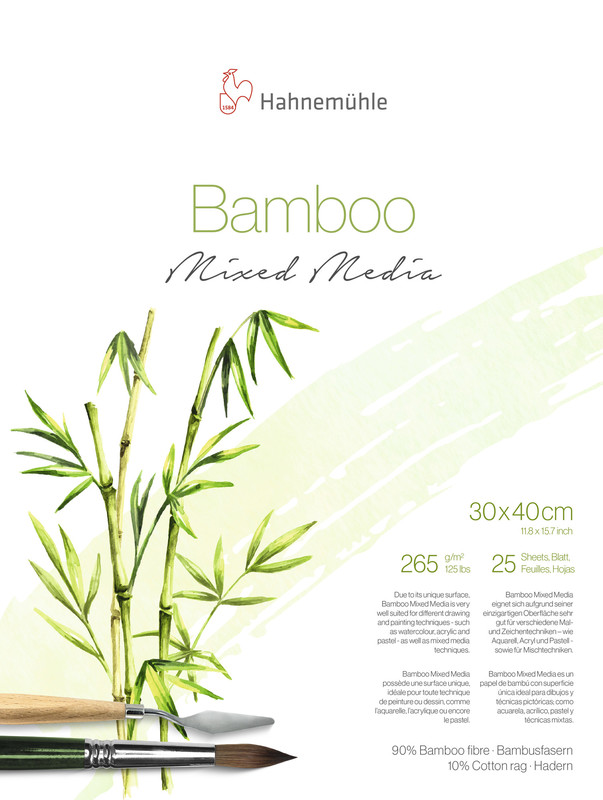 Hahnemühle Bamboo MixedMedia Pad 265gr 30x40 628541