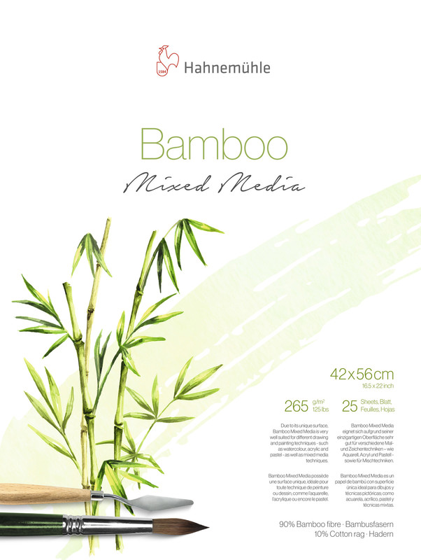 Hahnemühle Bamboo MixedMedia Pad 265gr 42x56 628543