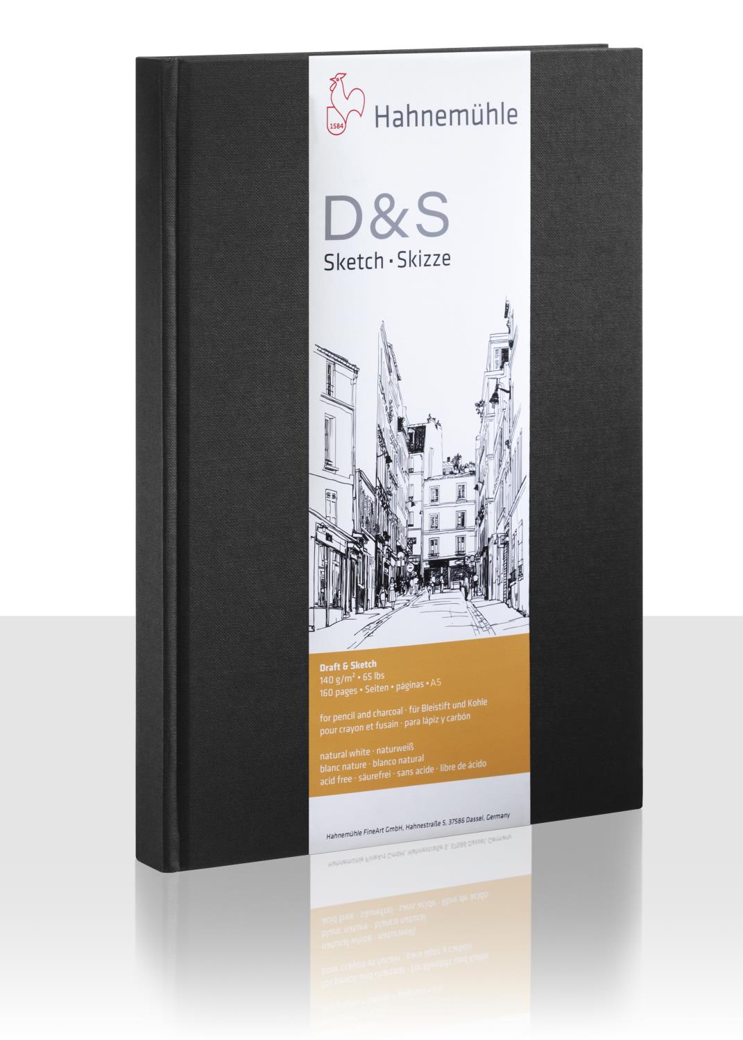 Hahnemühle D&S Sketch book 140gr. A5 Portrett 628270