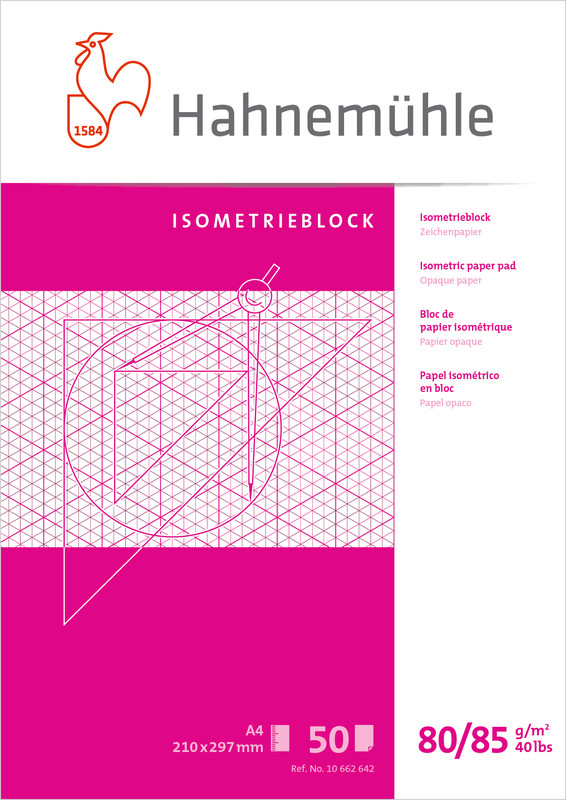 Hahnemühle Isometric Paper Pad 80/85gr. A-4 662642