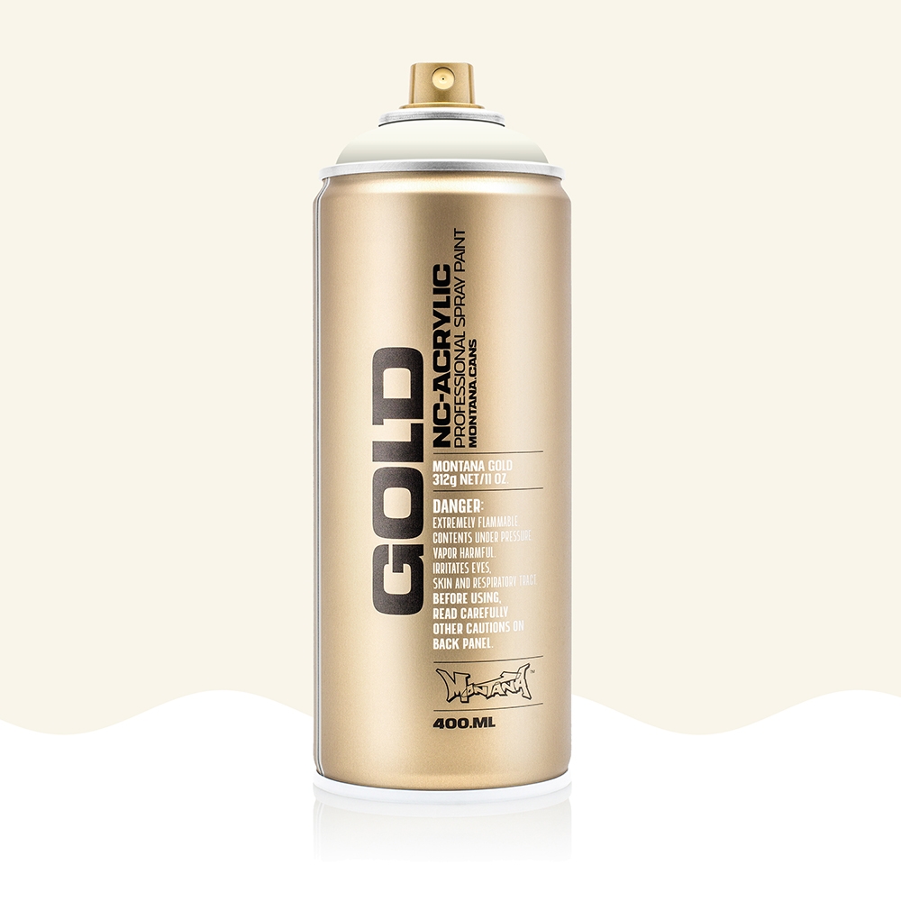 Montana GOLD Acrylic Spray 400ml S9110 Shock Cream White
