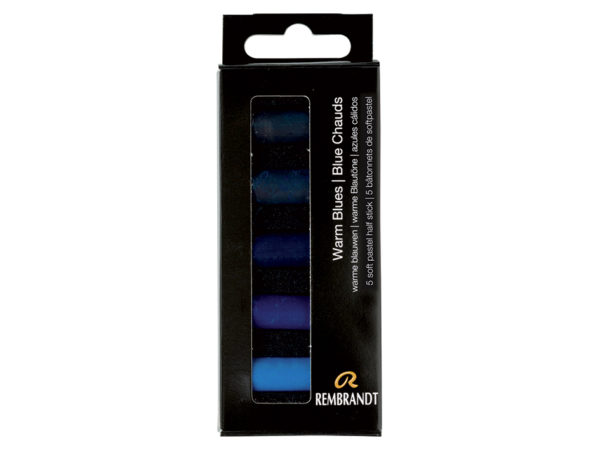 Rembrandt Soft Pastel set 6 Warm Blues half stick