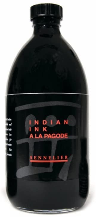 Sennelier A`la Pagode 1000ml Indian Ink Black