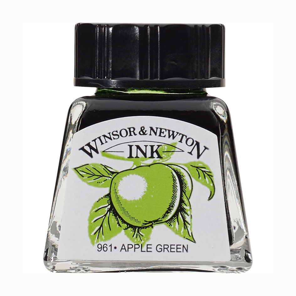 W&N Drawing Ink 14ml 011 Appel green