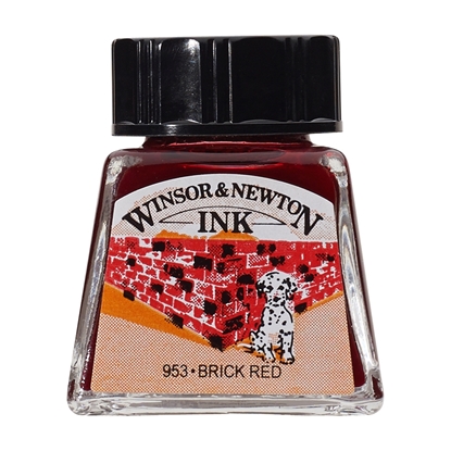 W&N Drawing Ink 14ml 040 Brick Red
