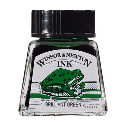 W&N Drawing Ink 14ml 046 Brilliant Green