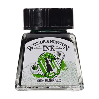 W&N Drawing Ink 14ml 235 Emerald