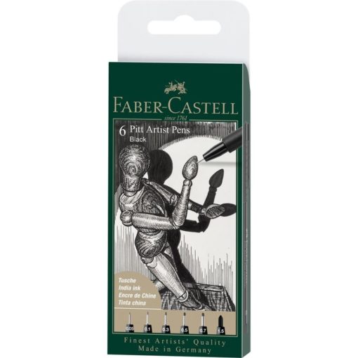 Faber-Castell Pitt Black set 6
