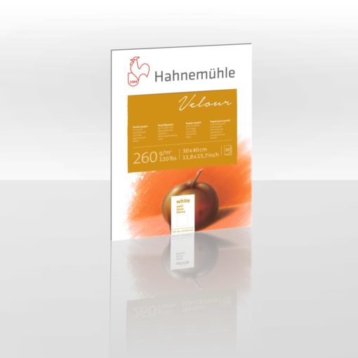 Hahnemühle Velour pastel pad white 10 sheets 30x40