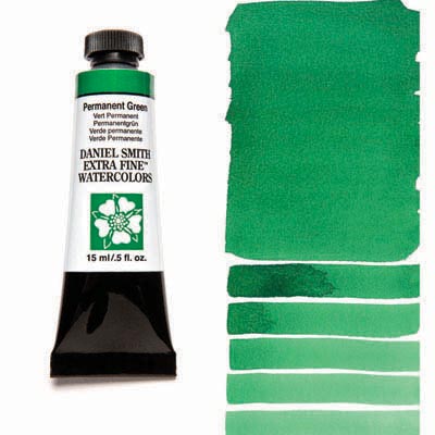 Daniel Smith Extra fine Watercolors 15 ml 070 Permanent Green S1