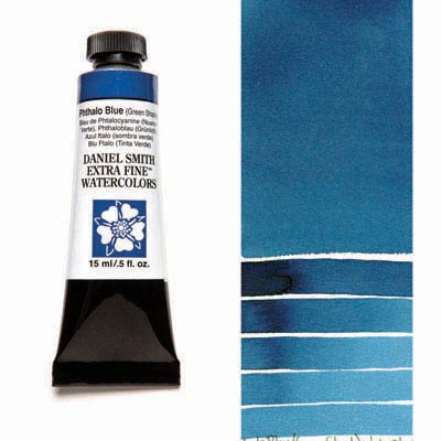 Daniel Smith Extra fine Watercolors 15 ml 077 Phthalo Blue (Green Shade) S1