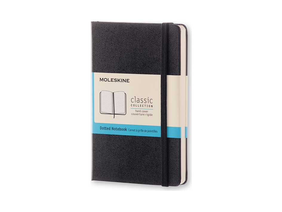 Moleskine Classic Notebook Hard - Prikker Black 9x14cm