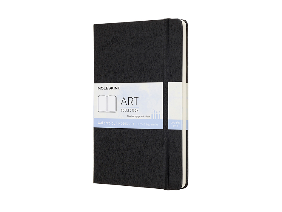 Moleskine Art Watercolor Notebook Hard - Black 13x21cm - 200g