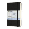 Moleskine Art Watercolor Notebook Hard - Blank Black 9x14cm - 200g