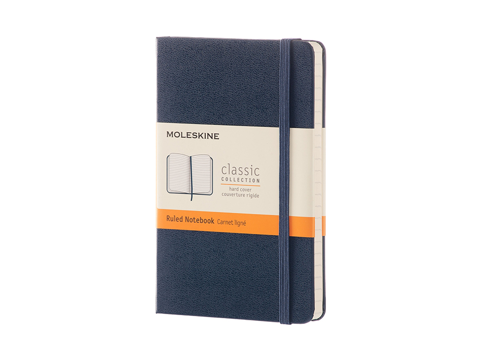 Moleskine Classic Notebook Hard - Linjert Sapphire Blue 9x14cm