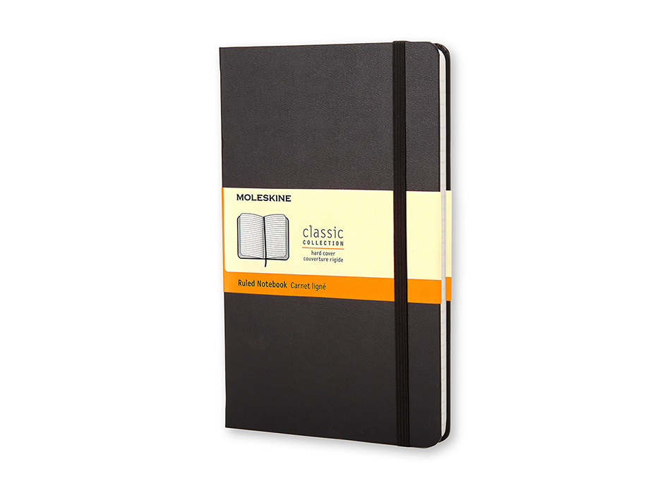 Moleskine Classic Notebook Hard - Linjert Black 9x14cm
