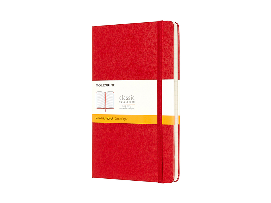 Moleskine Classic Notebook Hard - Linjert Scarlet Red 13x21cm