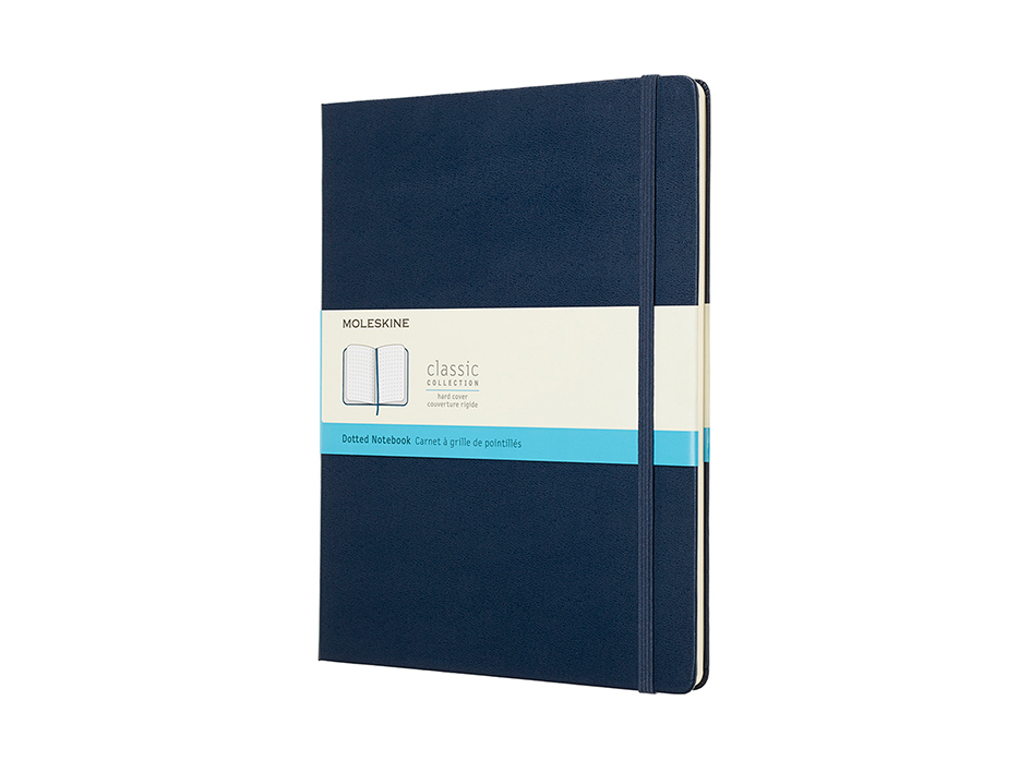 Moleskine Classic Notebook Hard - Prikker Sapphire Blue 19x25cm