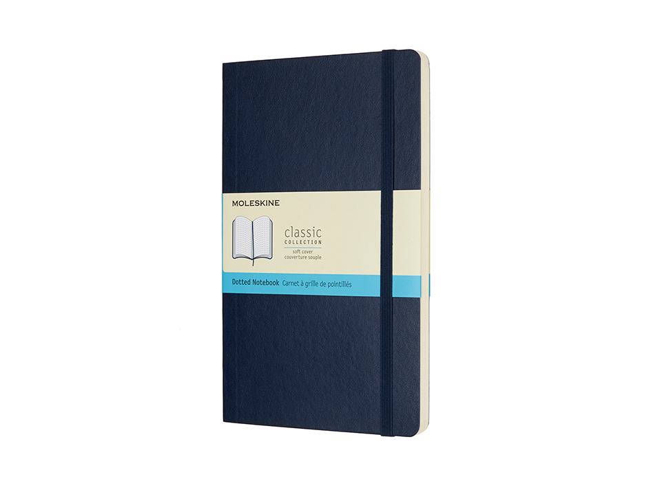 Moleskine Classic Notebook Soft - Prikker Sapphire Blue 13x21cm