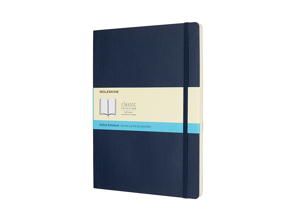 Moleskine Classic Notebook Soft - Prikker Sapphire Blue 19x25cm