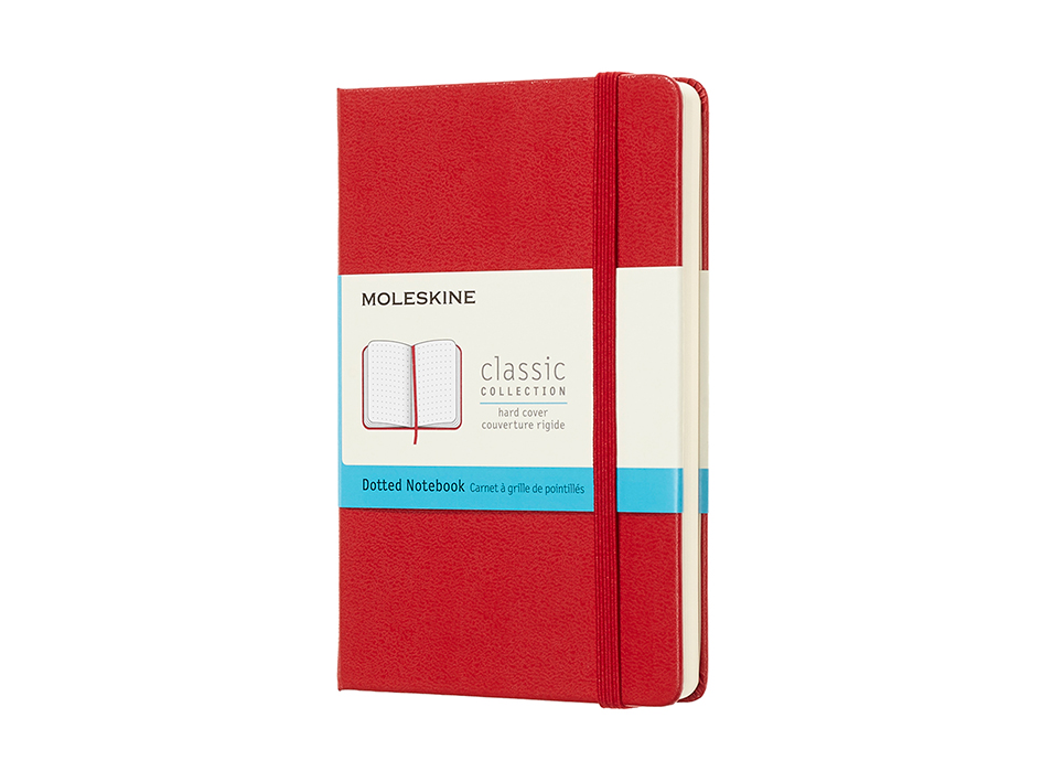 Moleskine Classic Notebook Hard - Prikker Scarlet Red 9x14cm