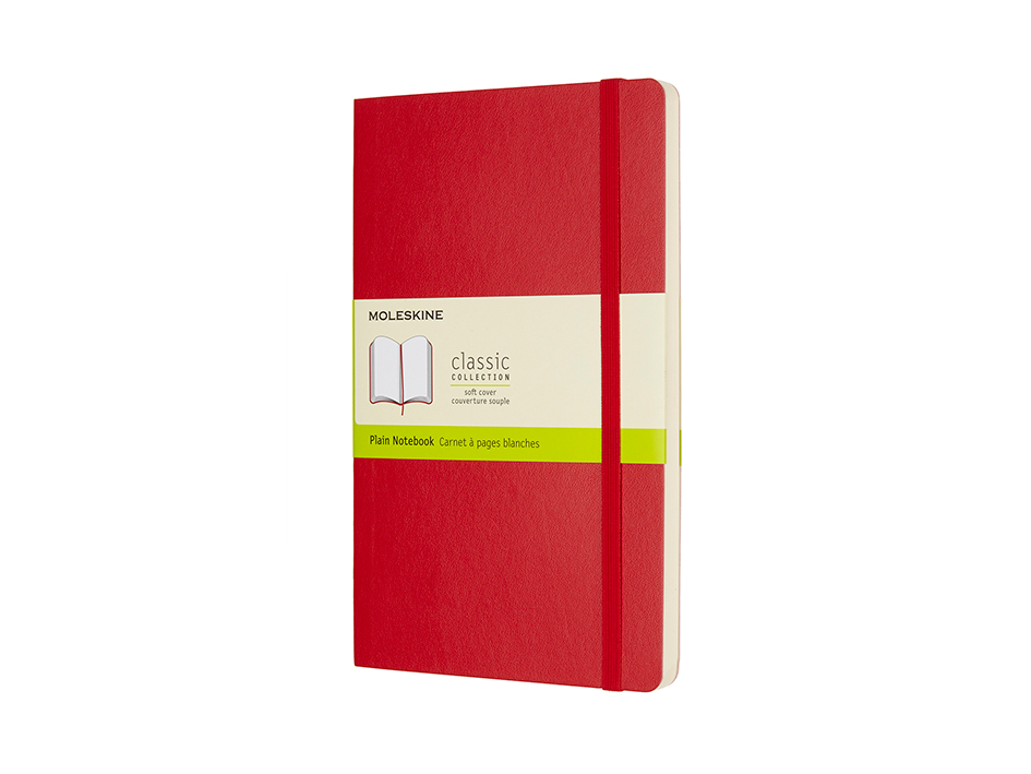 Moleskine Classic Notebook Soft - Blank Scarlet Red 13x21cm