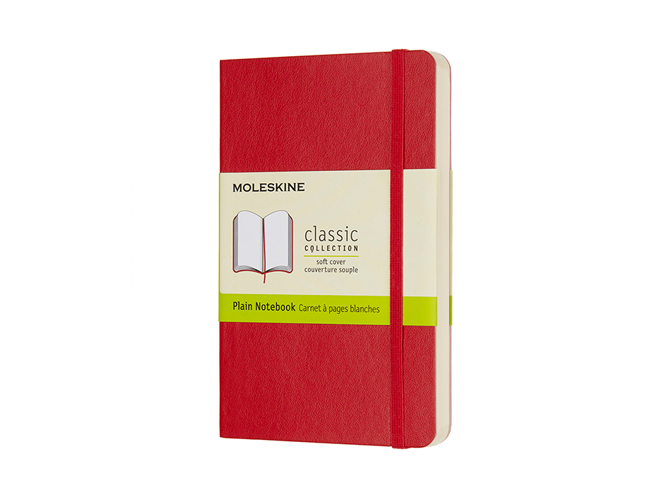 Moleskine Classic Notebook Soft - Blank Scarlet Red 9x14cm