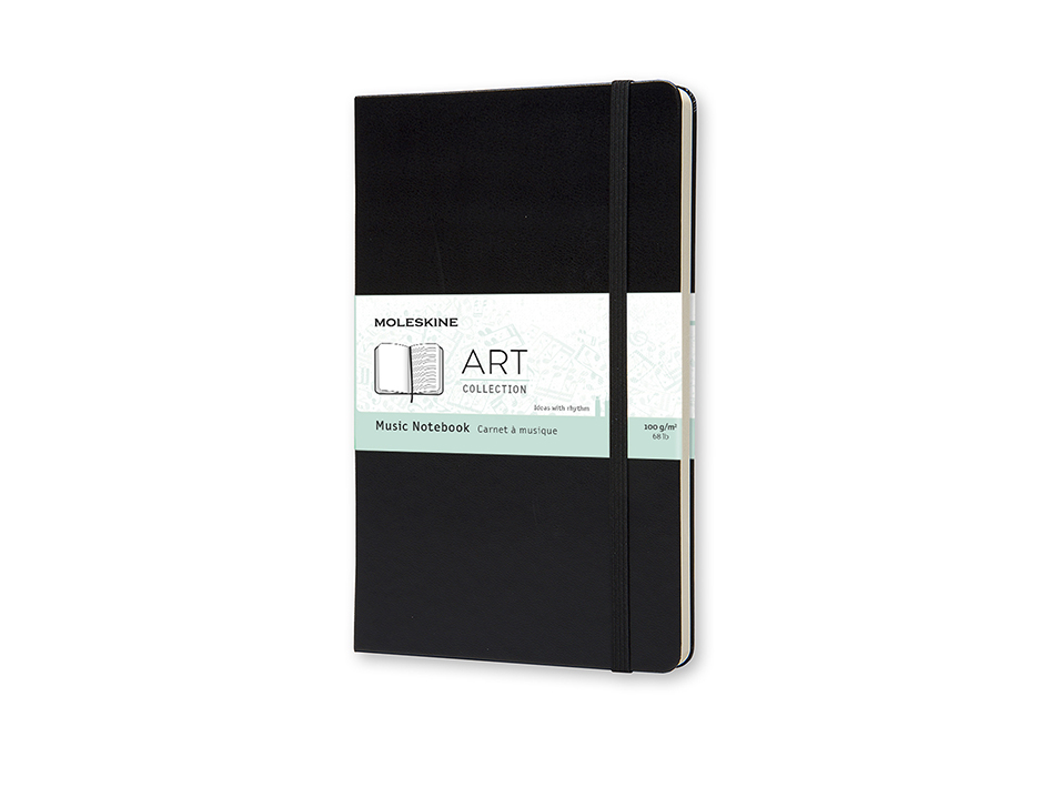 Moleskine Art Notebook Music Hard L – Pentagram Black 13x21cm