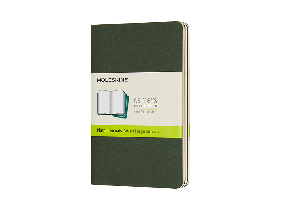 Moleskine Cahier Journal P - Blank Myrtle Green 9x14