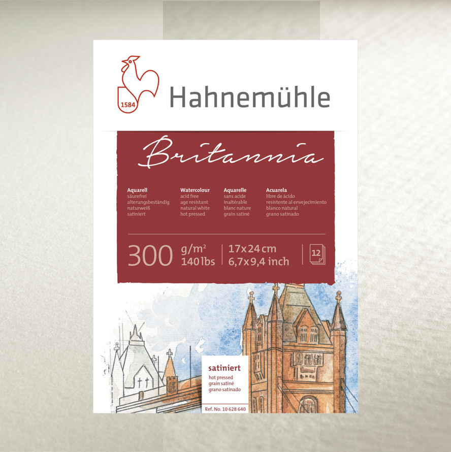 Hahnemühle Britannia Watercolor rough 300gr. 30x40 628972
