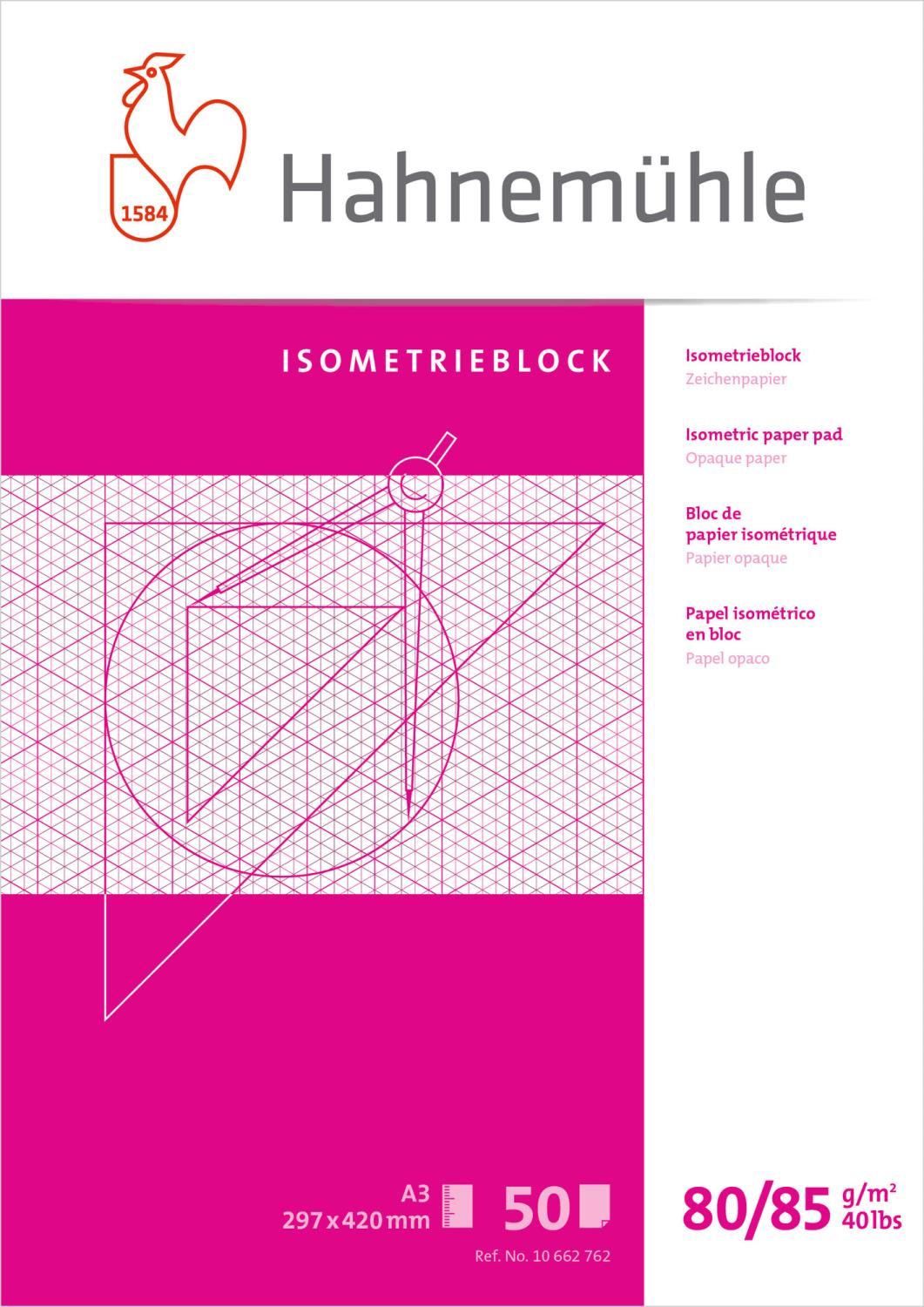 Hahnemühle Isometric Paper Pad 80/55gr. A-3 662762