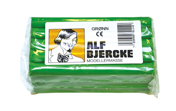 Alf Bjercke 500gr. plastilina Grønn