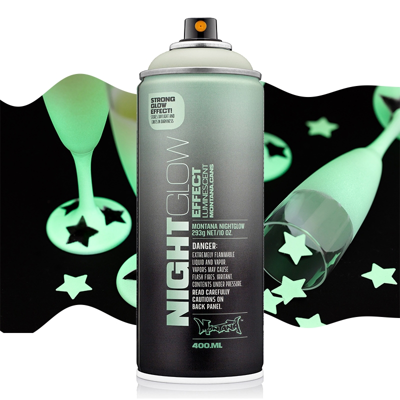 Montana Acrylic Spray 400ml Night Glow Luminace Green