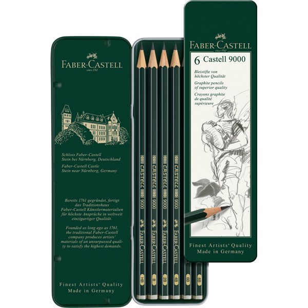 Faber-Castell 9000 Blyantsett 6