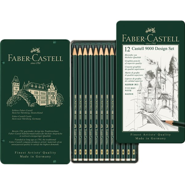Faber-Castell 9000 Blyantsett Design 5H-5B