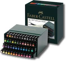 Faber-Castell Pitt Artist Pens Brush Atelierbox 48 colours