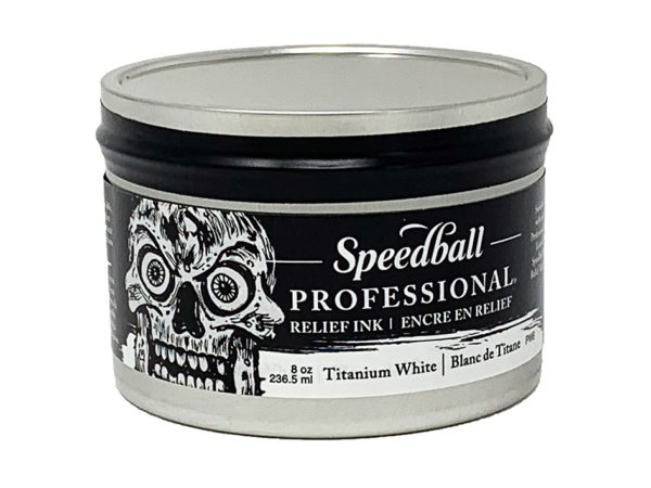 Speedball Pro Relief Ink – 8oz Titanium white 237ml