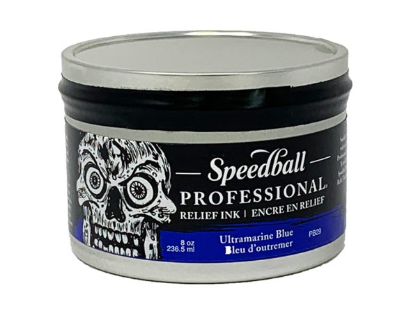 Speedball Pro Relief Ink – 8oz Ultramarine blue 237ml