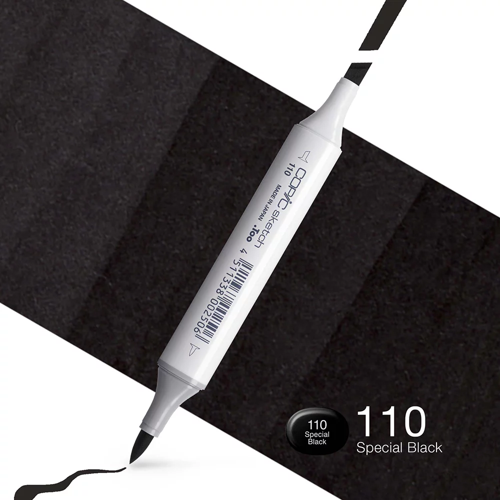 Copic Marker Sketch - 110 Special Black