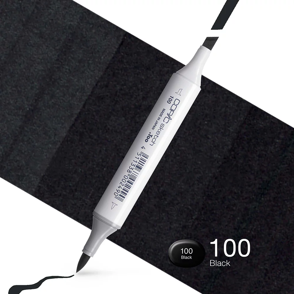 Copic Marker Sketch - 100 Black