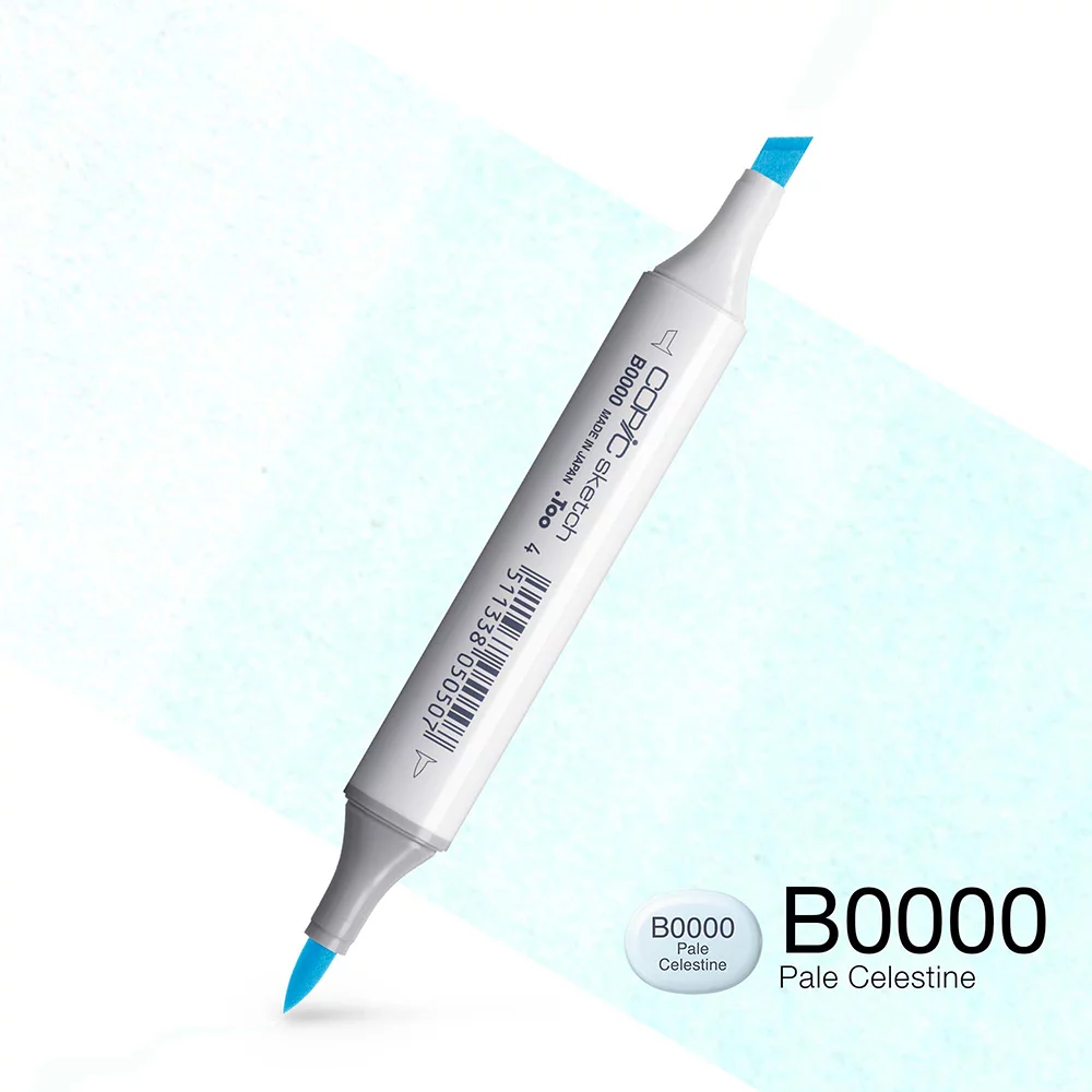 Copic Marker Sketch - B0000 Pale Celestine