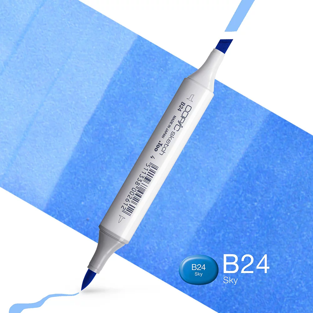 Copic Marker Sketch - B24 Sky