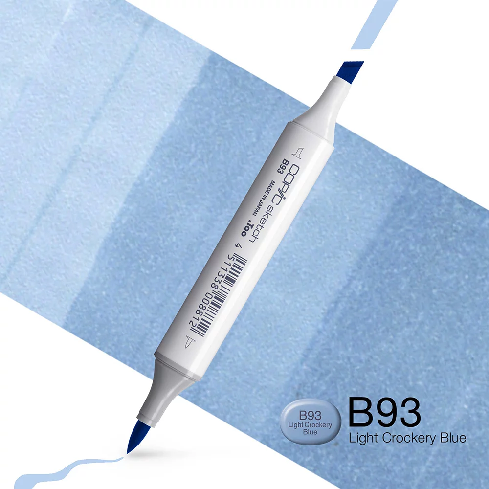 Copic Marker Sketch - B93 Light Crockery Blue