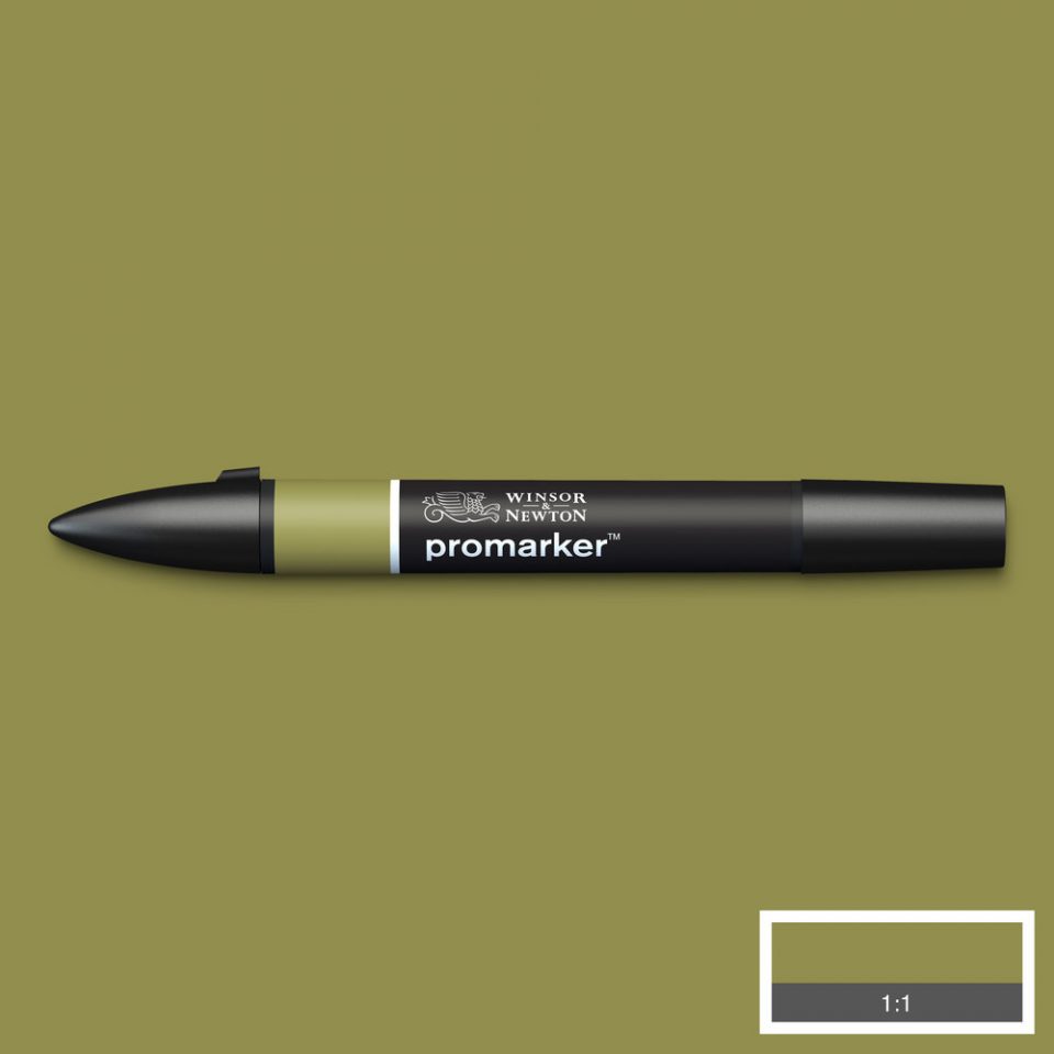 W&N ProMarker Twin Tip Y724 Olive Green