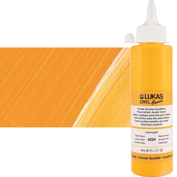 LukasCryl Liquid 250 ml 4224 Indian Yellow S2