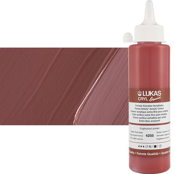 LukasCryl Liquid 250 ml 4255 English Red Deep S1