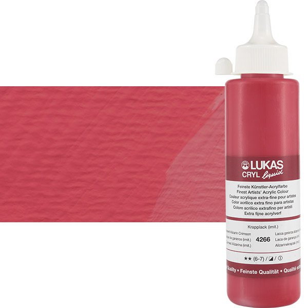 LukasCryl Liquid 250 ml 4266 Alizarin Crimson S1