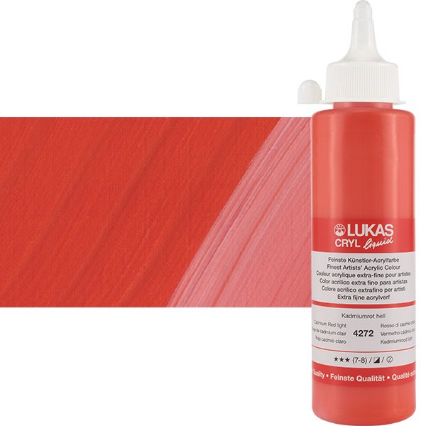 LukasCryl Liquid 250 ml 4272 Cadmium Red Light S2