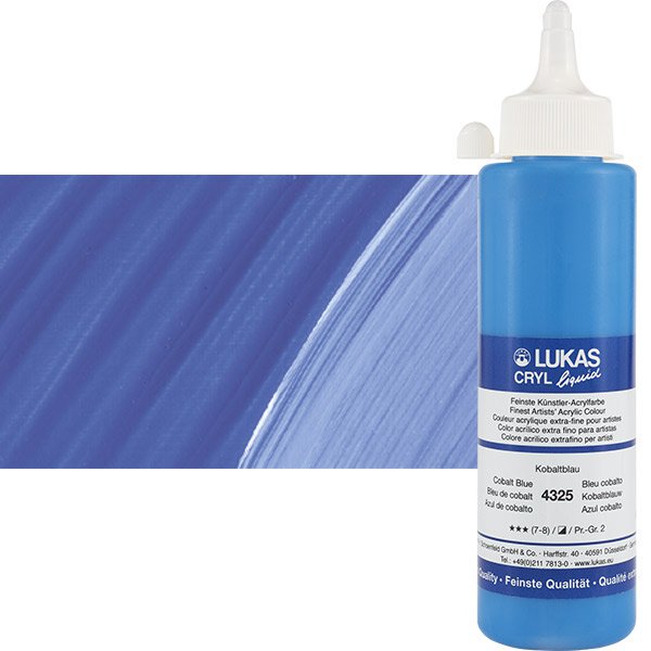 LukasCryl Liquid 250 ml 4325 Cobalt Blue S2