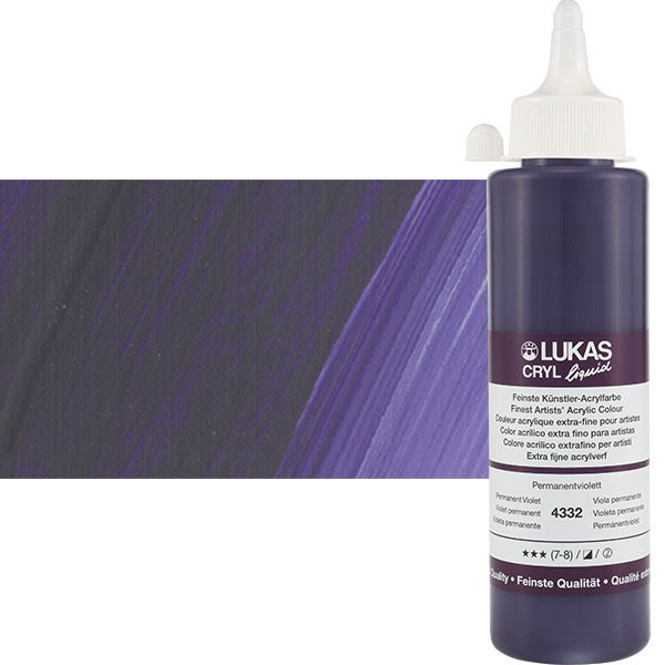 LukasCryl Liquid 250 ml 4332 Permanent Violet S2